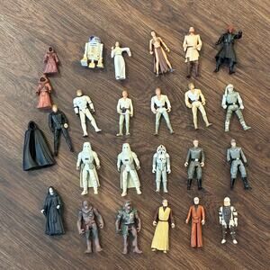 Star Wars Vintage 90s Figure Lot Kenner Hasbro POTF Luke Leia Troopers (1977-99)